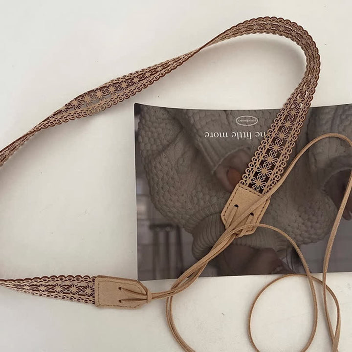Cintura da donna in corda con fiore cavo in stile bohémien - image 3