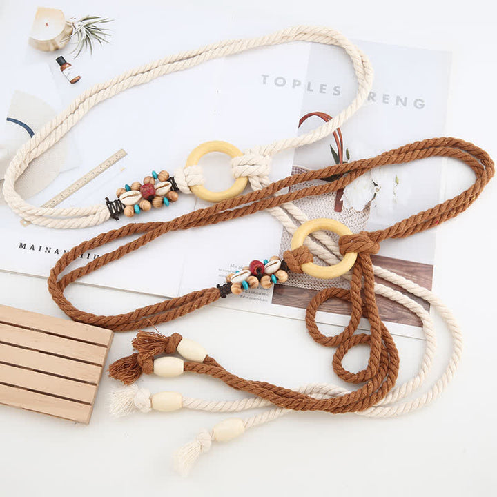 Cintura con anello e decorazione tribale da donna in stile Boho - image 1