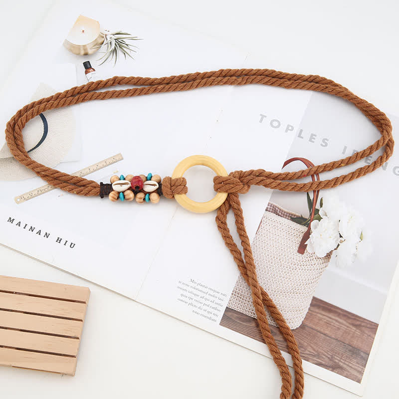 Cintura con anello e decorazione tribale da donna in stile Boho - image 9