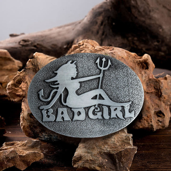 Cintura in pelle con fibbia fai da te Bad Girl Good Girl da uomo - Cattiva ragazza - Senza cintura - image 0