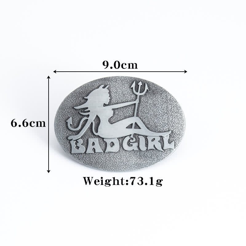 Cintura in pelle con fibbia fai da te Bad Girl Good Girl da uomo - image 2