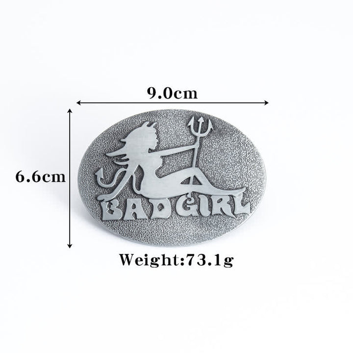 Cintura in pelle con fibbia fai da te Bad Girl Good Girl da uomo - image 2