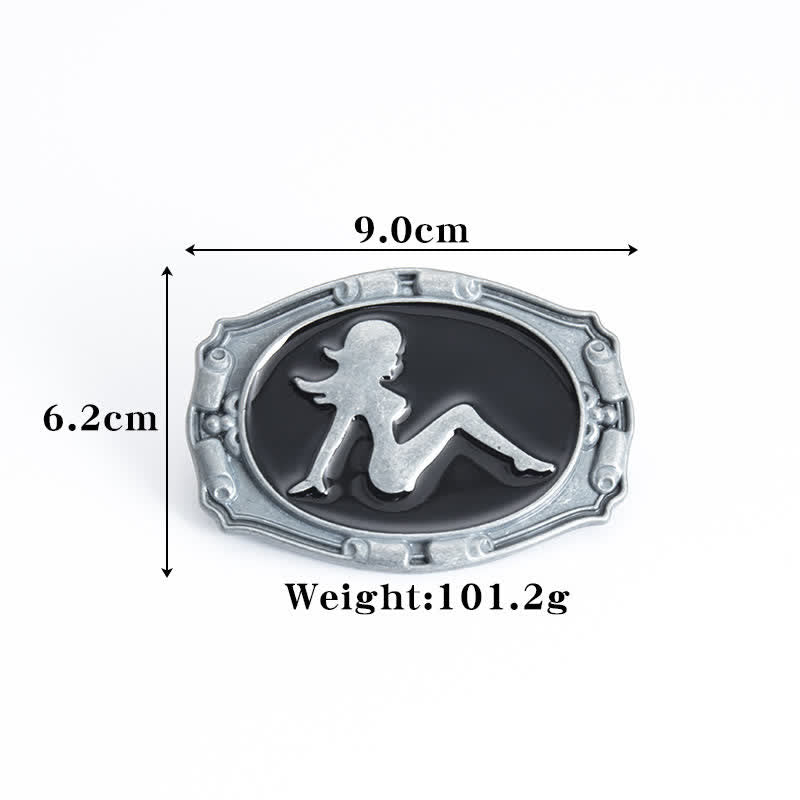 Cintura in pelle con fibbia a forma di silhouette punk da donna fai da te da uomo - image 3