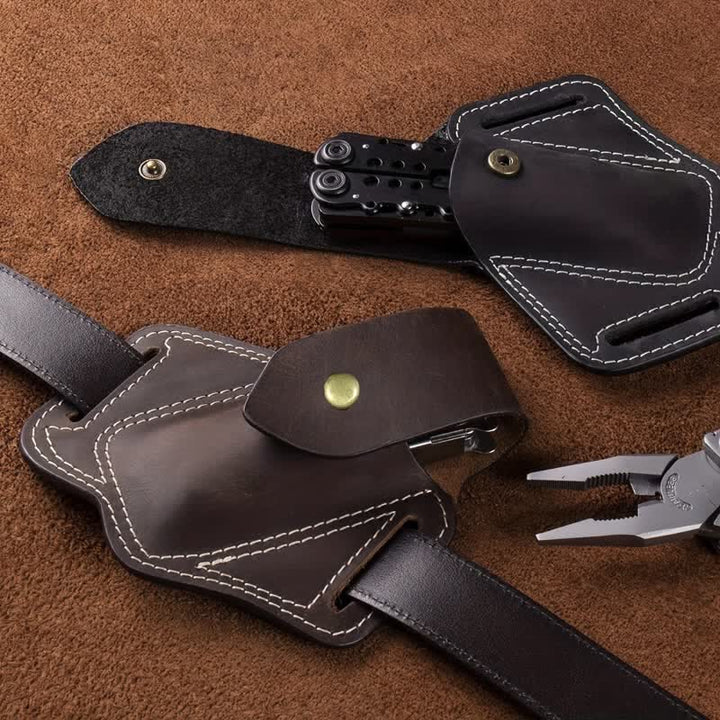 EDC Organizer Multitool Fodero Cintura in Pelle Borsa - image 1