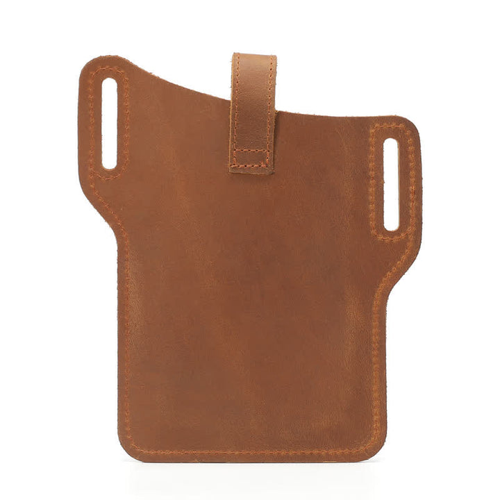 Borsa da cintura in pelle comoda per il trasporto del telefono cellulare retrò - image 2