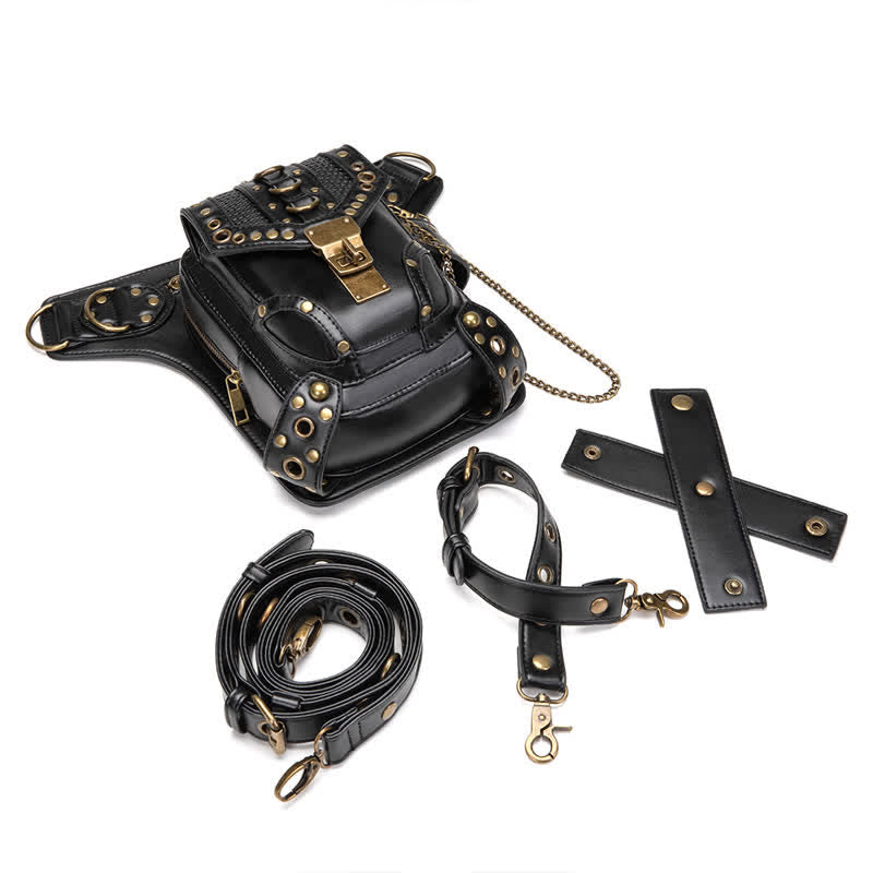 Marsupio Steampunk Fondina per coscia Borsa a tracolla per vita e gamba - image 6