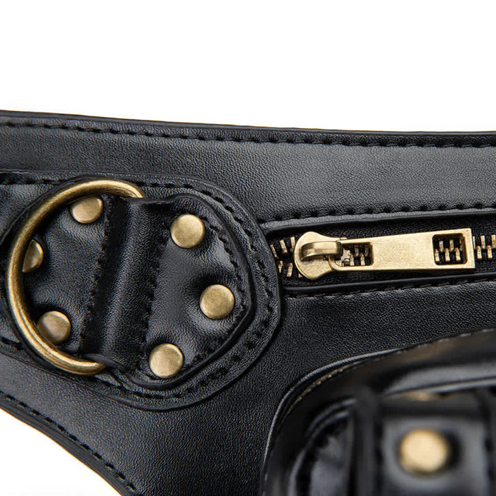 Marsupio Steampunk Fondina per coscia Borsa a tracolla per vita e gamba - image 12