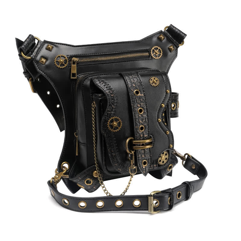 Borsa da gamba con catena Steampunk per attrezzatura da esterno - image 5