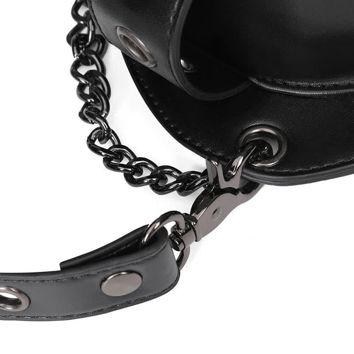 Borsa a spalla convertibile con design a teschio e gamba - image 15