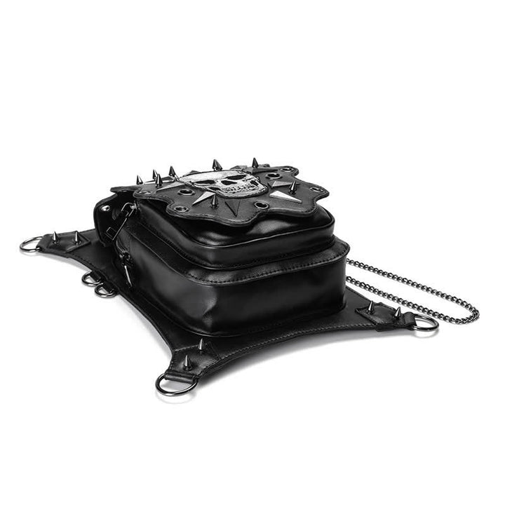 Borsa a tracolla in stile gotico con teschio e steampunk - image 11