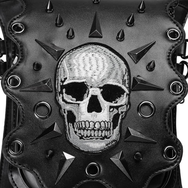 Borsa a tracolla in stile gotico con teschio e steampunk - image 12
