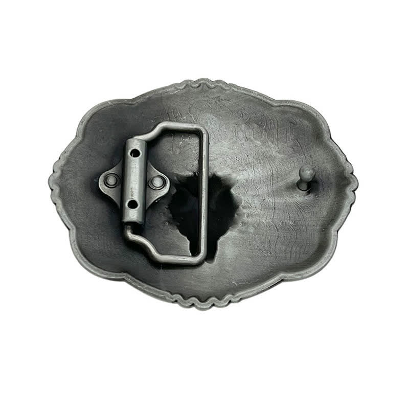 Cintura in pelle con fibbia a forma di toro da cowboy gotico fai da te da uomo - image 1