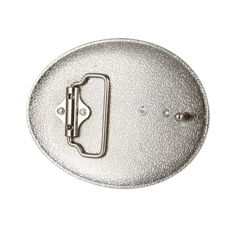 Cintura in pelle con fibbia a testa di cavallo dorata di lusso fai da te da uomo - image 1