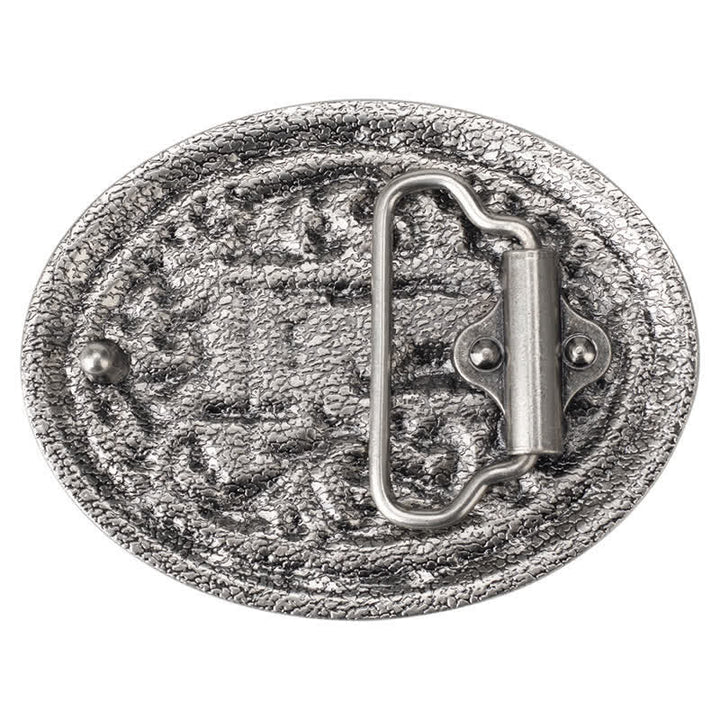 Cintura in pelle con fibbia inginocchiata fai da te da cavaliere da uomo - image 1