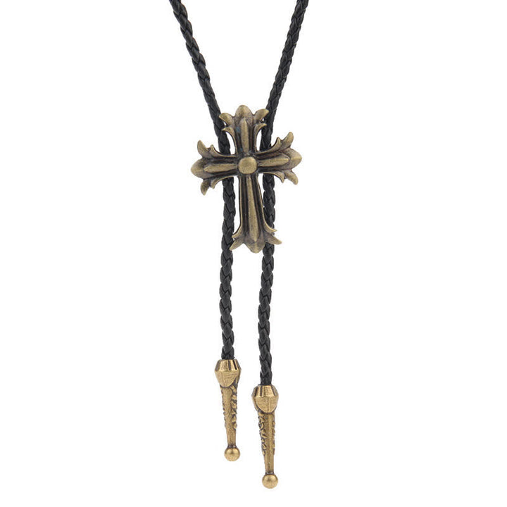 Cravatta Bolo Western con aquila volante - Attraverso - Oro antico - image 10