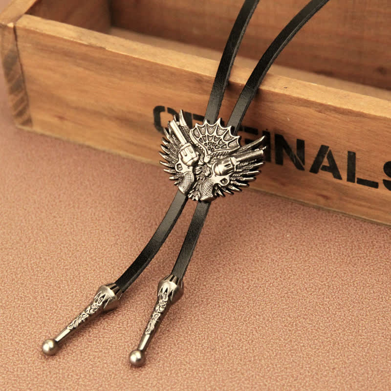 Cravatta Bolo Casual Double Guns Wings - image 1