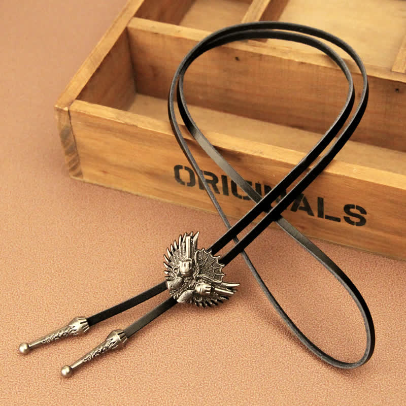 Cravatta Bolo Casual Double Guns Wings - image 2