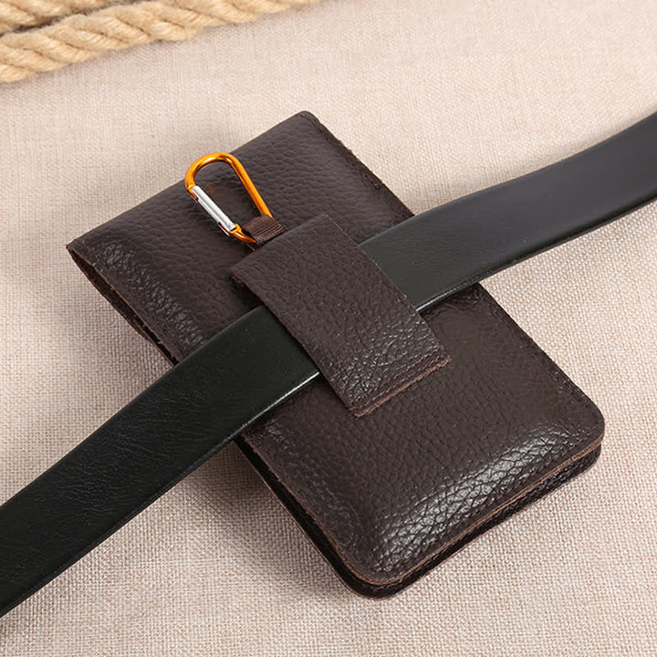 Borsa da cintura in pelle con fibbia di rilascio per cellulare - image 4