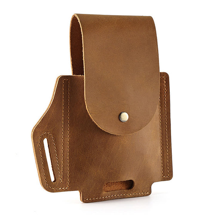 Borsa da cintura in pelle con fodero tattico per telefono da esterno - image 2