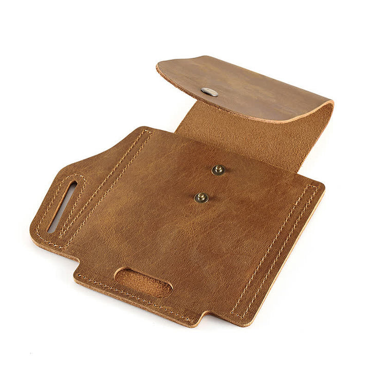 Borsa da cintura in pelle con fodero tattico per telefono da esterno - image 3