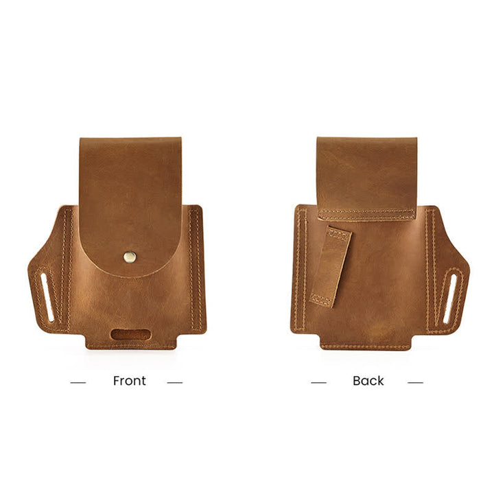 Borsa da cintura in pelle con fodero tattico per telefono da esterno - image 4