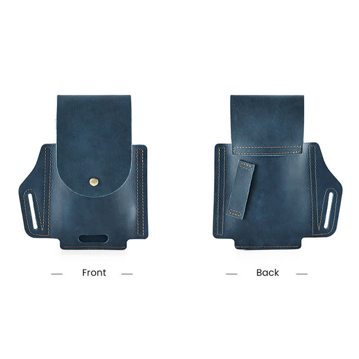 Borsa da cintura in pelle con fodero tattico per telefono da esterno - image 8