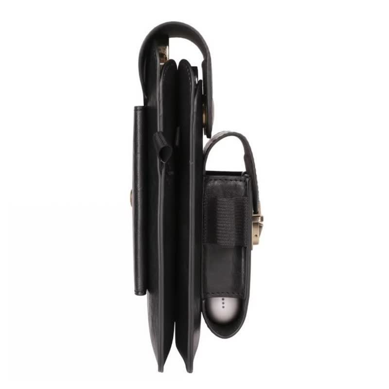 Borsa a tracolla in pelle con fondina per telefono - image 8
