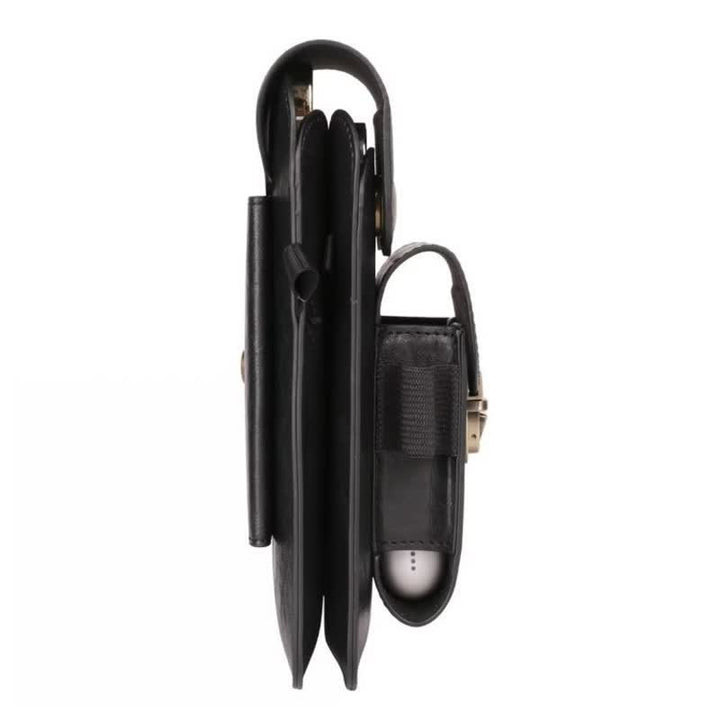 Borsa a tracolla in pelle con fondina per telefono - image 8