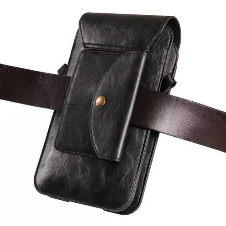 Borsa a tracolla in pelle con fondina per telefono - image 14