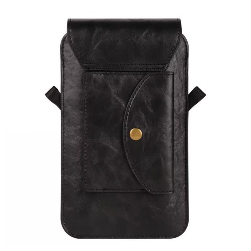 Borsa a tracolla in pelle con fondina per telefono - image 7