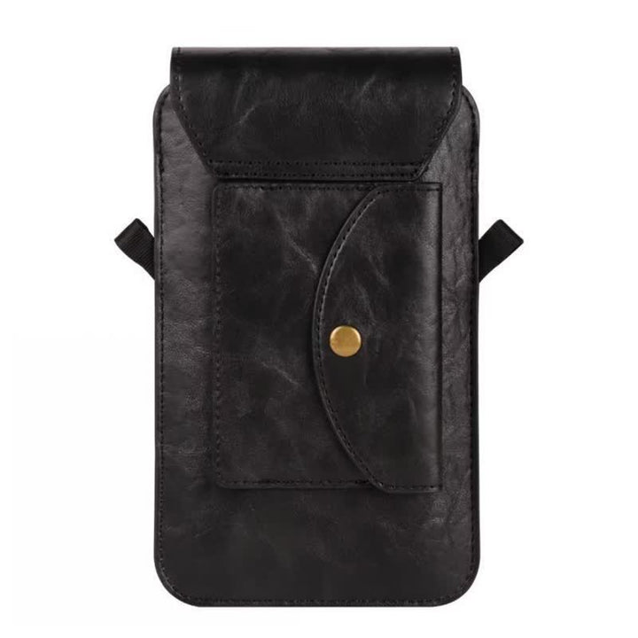 Borsa a tracolla in pelle con fondina per telefono - image 7