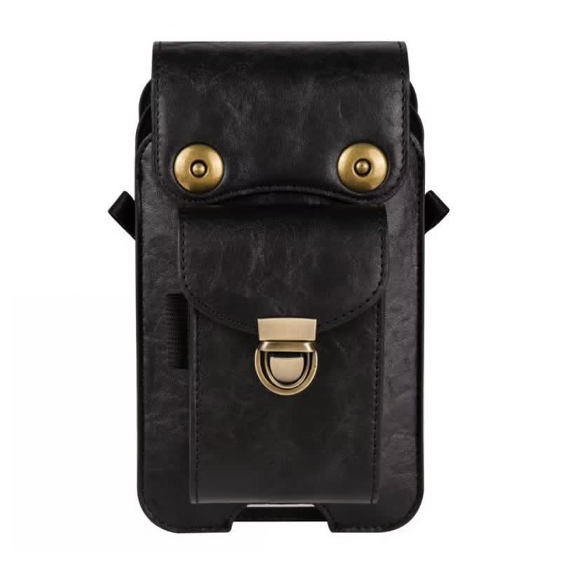 Borsa a tracolla in pelle con fondina per telefono - image 4