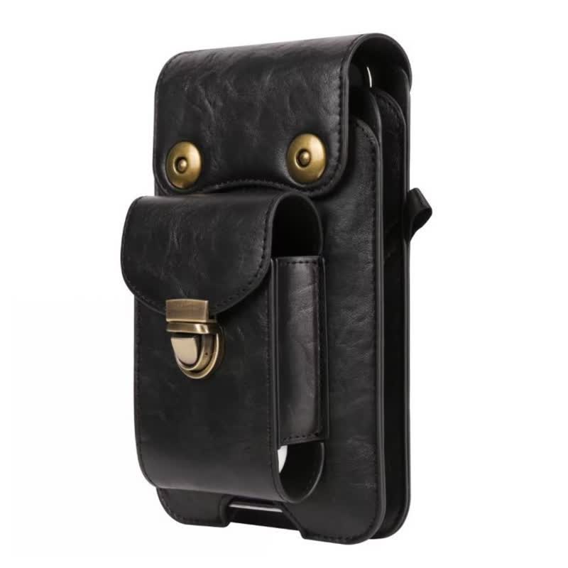 Borsa a tracolla in pelle con fondina per telefono - image 6