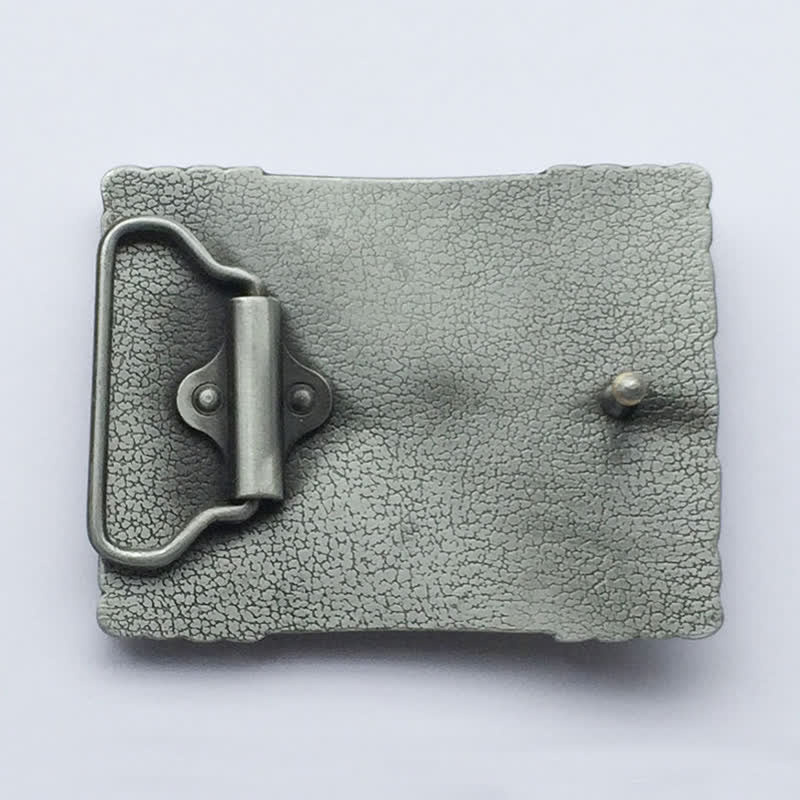 Cintura in pelle con fibbia rettangolare turchese western fai da te da uomo - image 1