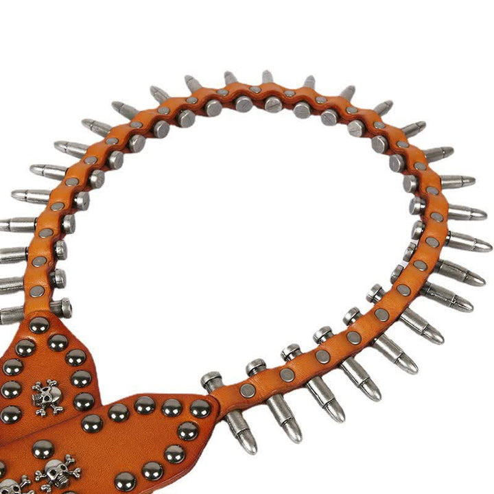 Cintura in pelle con rivetti a proiettile cool e personalità - image 9