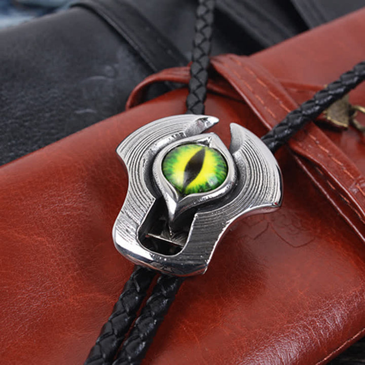 Cravatta Bolo con Occhio Malvagio Occidentale Personalità - Verde - image 11