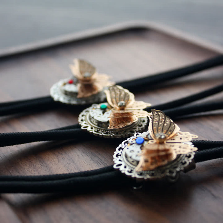 Cravatta Bolo con ciondolo a farfalla 3D Steampunk - image 3