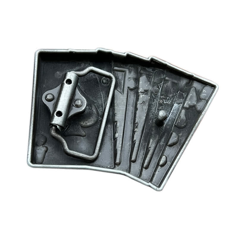 Cintura in pelle con fibbia da poker per gioco da casinò fai da te da uomo - image 1
