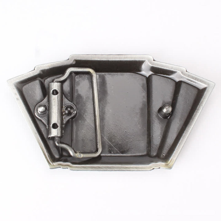 Cintura in pelle con fibbia Royal Flush da poker fai da te da uomo - image 1