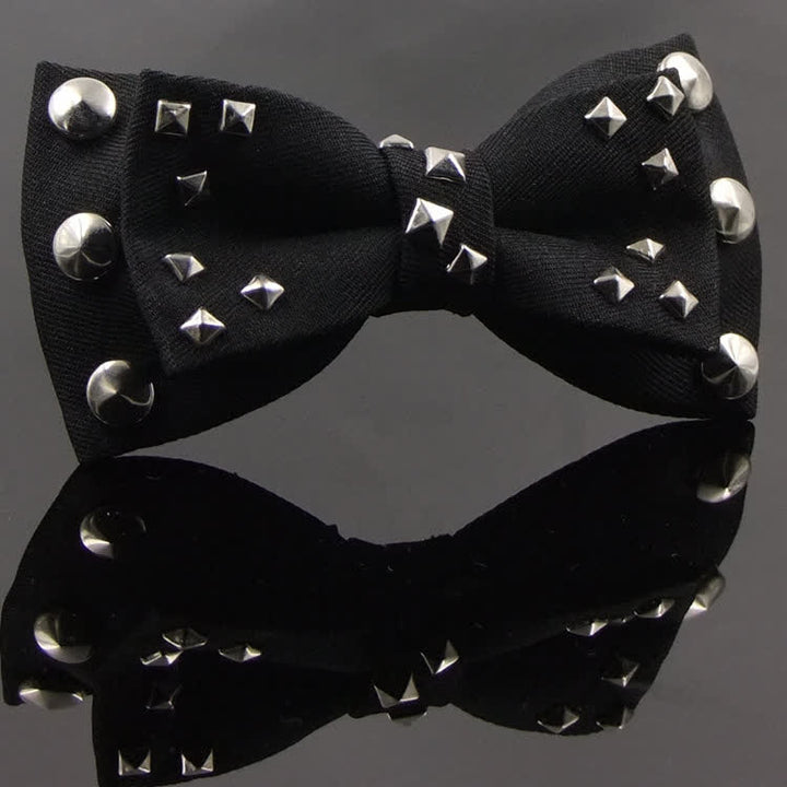 Papillon con nappe a catena con rivetti in stile punk da uomo - Stile n. 5 - image 9