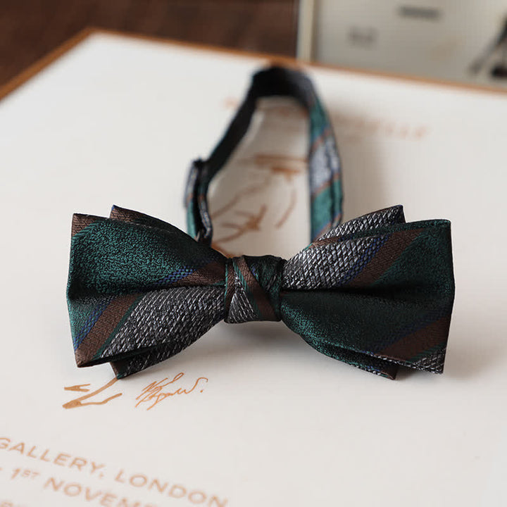 Papillon da uomo con motivo floreale vintage per abito da sposa - Stile n. 6 - image 8