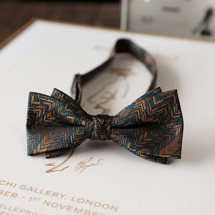 Papillon da uomo con motivo floreale vintage per abito da sposa - Stile n. 16 - image 18
