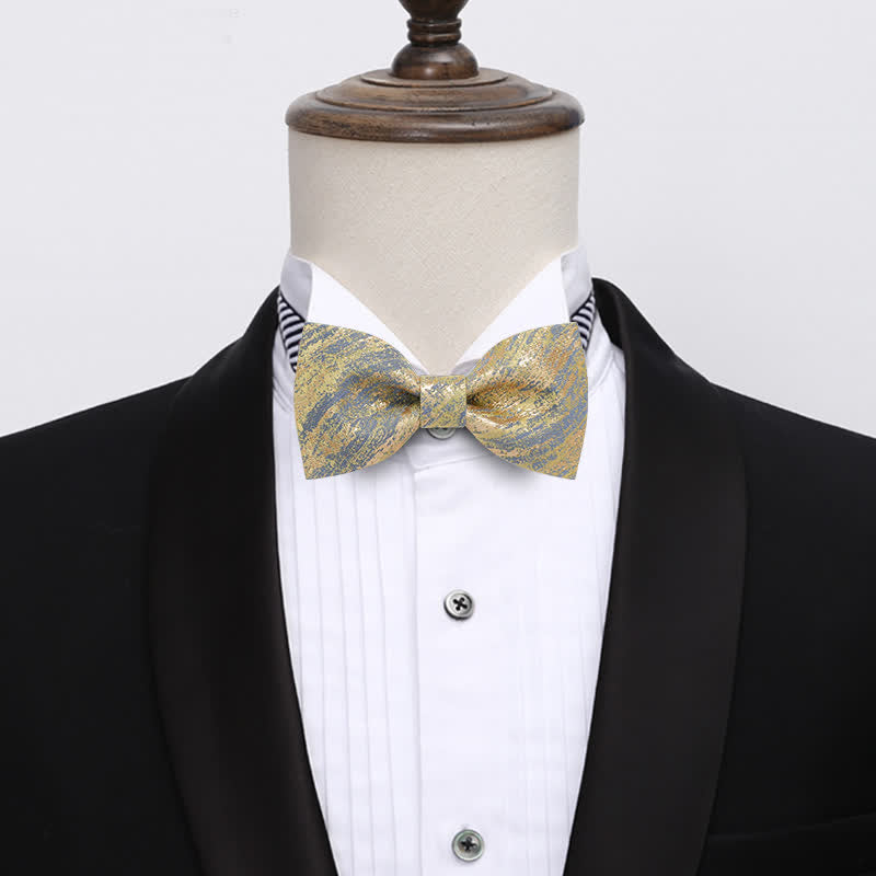Papillon classico da uomo con glitter oro - image 1