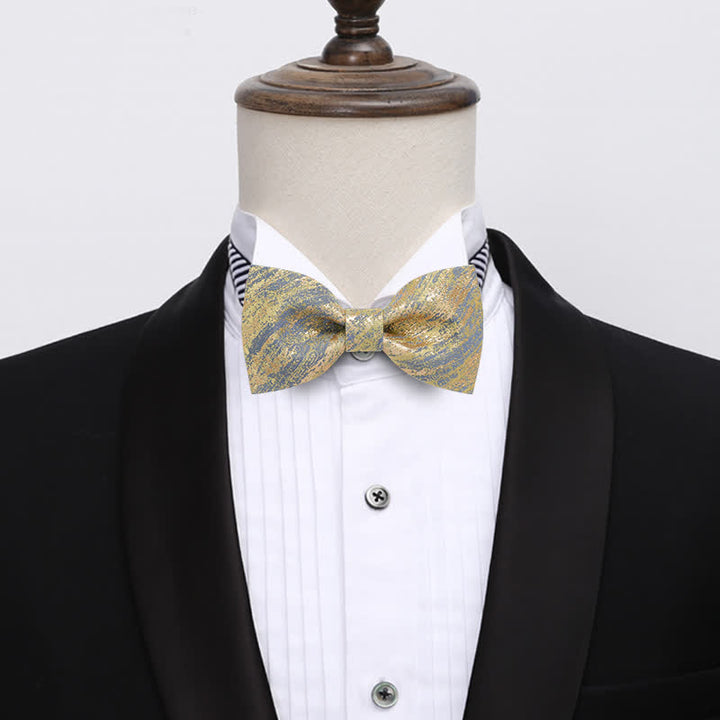 Papillon classico da uomo con glitter oro - image 1