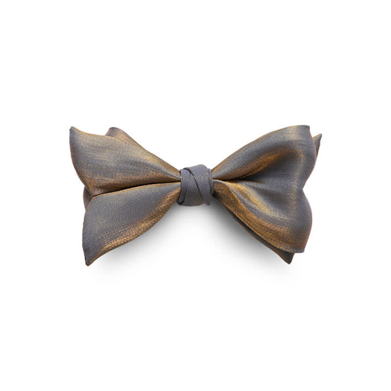 Papillon da uomo a forma di coda di pesce brillante per abito da sposa - Grigio - image 0