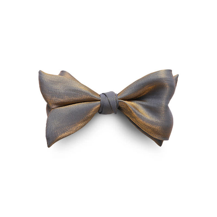 Papillon da uomo a forma di coda di pesce brillante per abito da sposa - Grigio - image 0