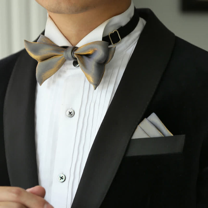 Papillon da uomo a forma di coda di pesce brillante per abito da sposa - image 2