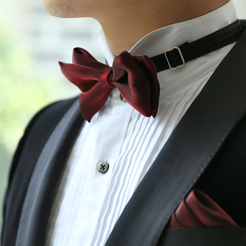 Papillon da uomo a forma di coda di pesce brillante per abito da sposa - image 8
