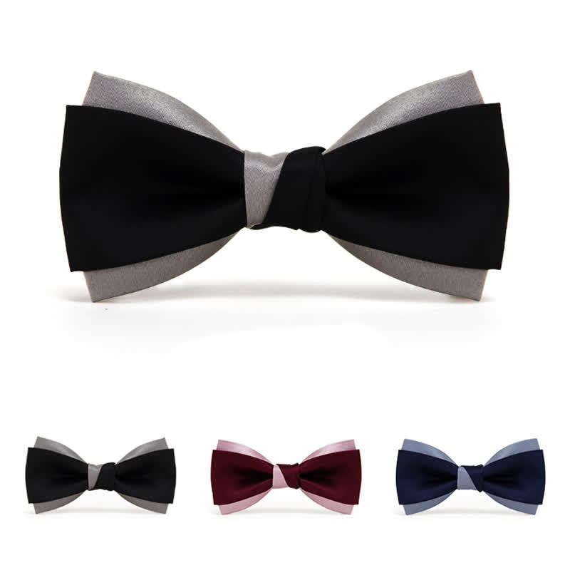 Papillon a doppio strato con colori a contrasto da uomo - image 1