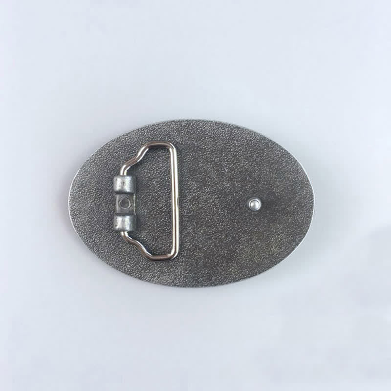 Cintura in pelle con fibbia smaltata a forma di testa di cavallo fai da te da uomo - image 1